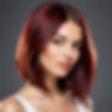 Application of Garnier Color Hair Dye User applying Garnier Color hair dye