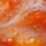 Close-up of cleaning gel texture showcasing its consistency and formulation.