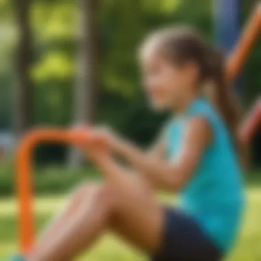 Outdoor play equipment encouraging physical activity and adventure.