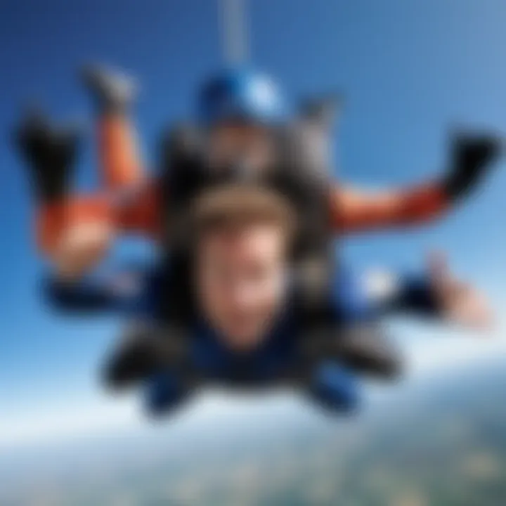 An adventurous outdoor experience like skydiving