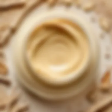 Close-up of ginseng cream texture