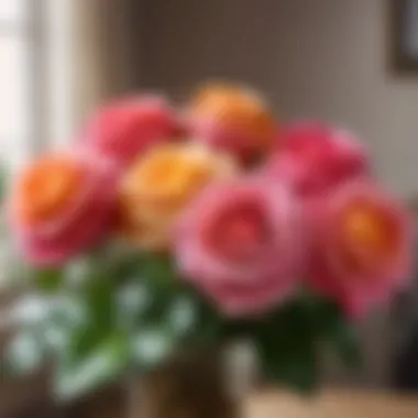 A stylish guide for maintaining and selecting artificial roses for interior decoration.