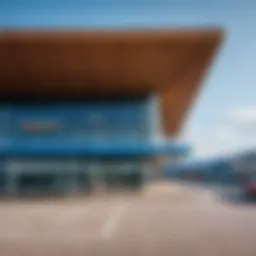 Exterior view of Guryevsk bus station showcasing modern architecture