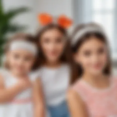Matching Headbands with Fashionable Outfits A variety of headbands paired with outfits