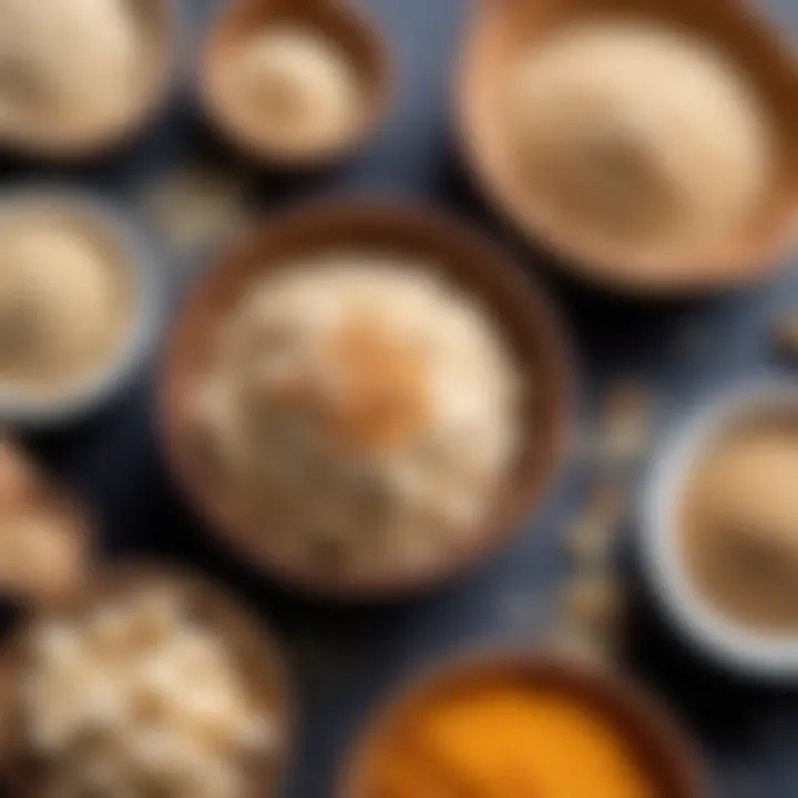 An array of healthy ingredients used in making sesame halva, emphasizing its nutritious properties