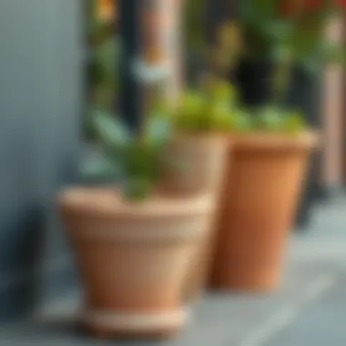 Materials Matter: Choosing Your Flower Pot Diverse materials used in tall flower pots