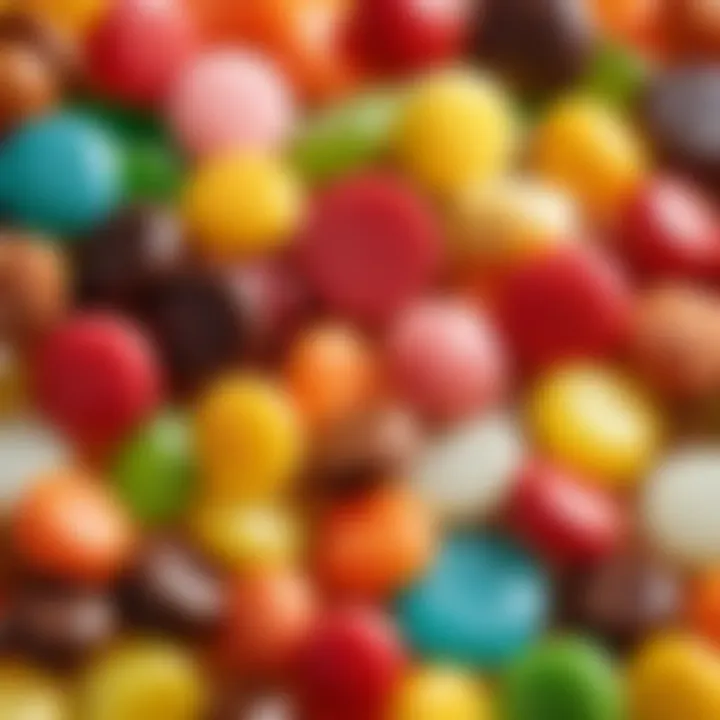 A close-up view of the ingredients used in Super Kontik candies, highlighting quality and taste.