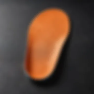 Close-up of a high-quality insole material