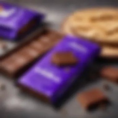 Deliciously crafted Milka chocolate bar showcasing its smooth texture.