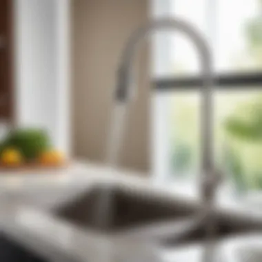 Modern kitchen faucet attachment showcasing sleek design