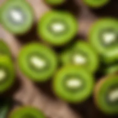 Nutritional Advantages of Kiwi Nutritional benefits of kiwi displayed in a creative layout