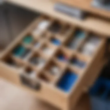 Maximizing Space with Divider Boxes Organized storage boxes with dividers