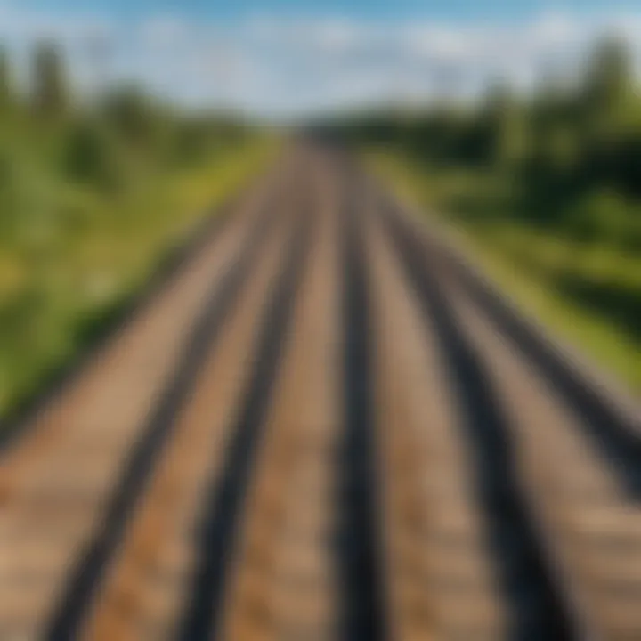 Railway tracks connecting Kuznetsk and Ulyanovsk