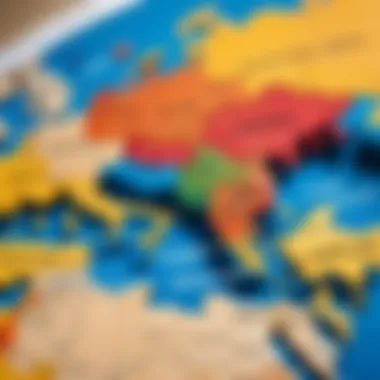Kyiv's Role in Global Textile Trade Global trade map highlighting Kyiv's textile export routes