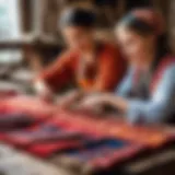 Historical textile workshop in Kyiv showcasing traditional craftsmanship