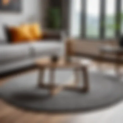 Large EVA mat in a contemporary living room setting