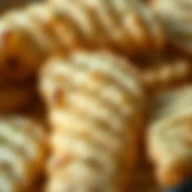 Close-up of Rippled Chip Texture Close-up of a single ripple chip showcasing texture and seasoning