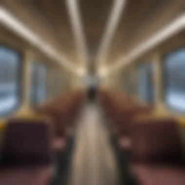 Interior of a metro car during peak hours