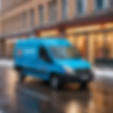 Delivery van showcasing Metro's branding