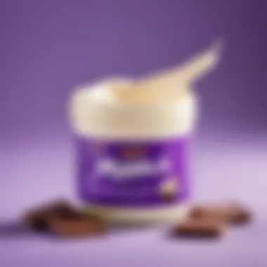 Product packaging of Milka cream