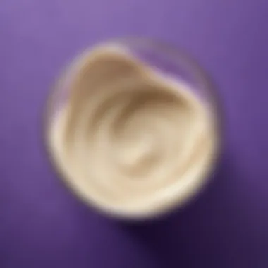 Milka cream texture close-up