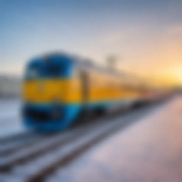 Train arriving at Minsk railway station, illustrating its significance in transport