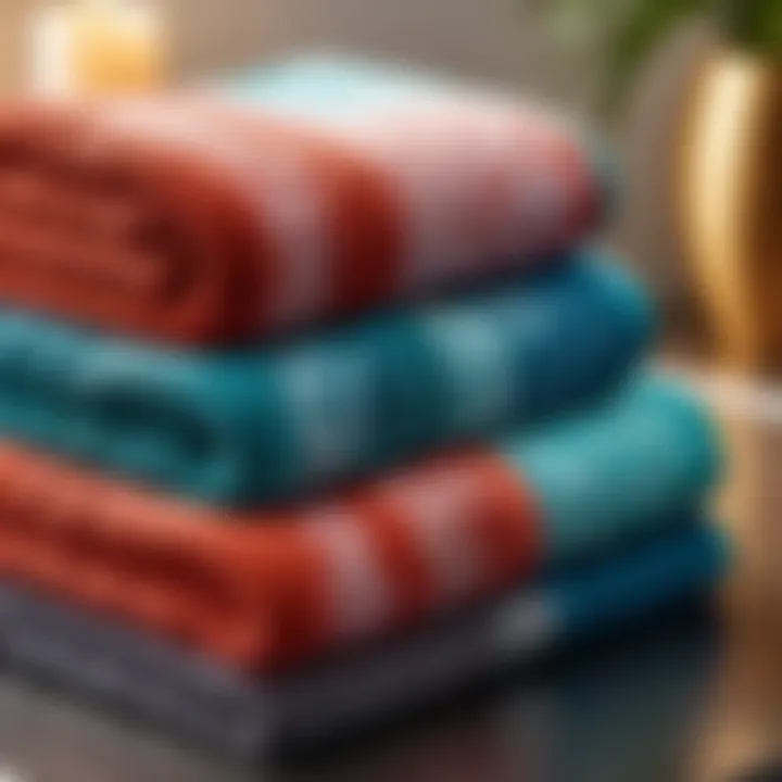 Modern textile designs for towels