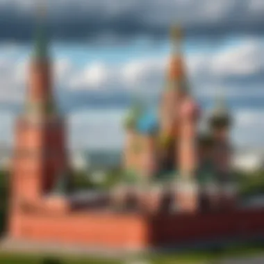 Historical landmarks representing Moscow's rich culture