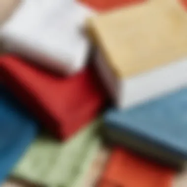 Exploring the Textures of Various Napkin Materials Close-up of different napkin materials and textures.