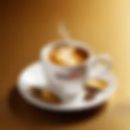 A beautifully brewed cup of Nescafe Gold showcasing its rich aroma and color.