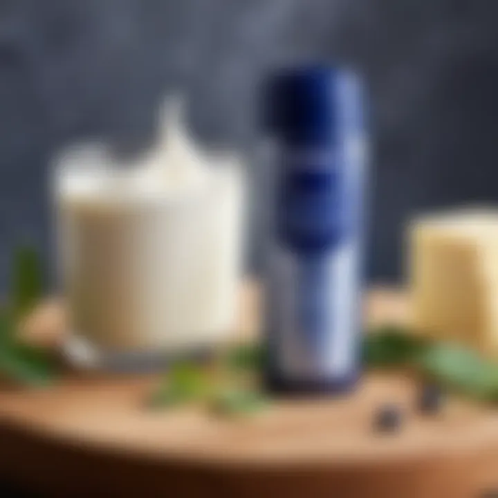 Nivea product ingredients displayed