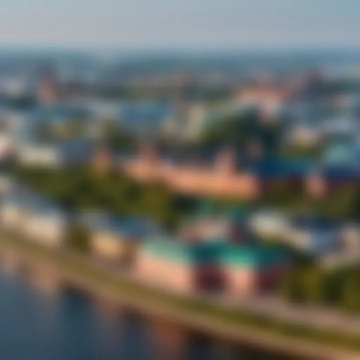 A panoramic view of Nizhny Novgorod's historic skyline