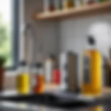 Enhancing Kitchen Efficiency with Oil Dispenser Oil dispenser in a kitchen setting enhancing efficiency