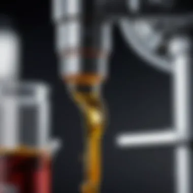 Innovative Pouring Mechanism of Dispenser Close-up of the pouring mechanism of an oil dispenser