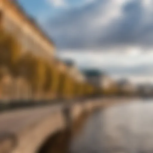 Scenic view of Oktyabrskaya Embankment showcasing its architectural beauty