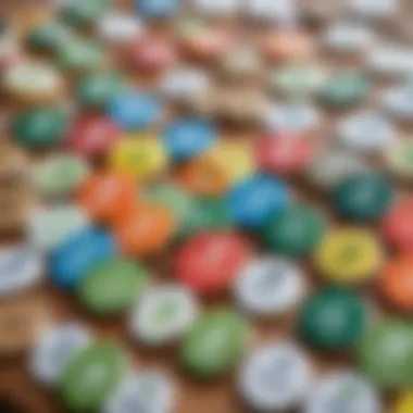Sustainable Office Supply Choices Eco-friendly office supplies displayed with sustainability badges