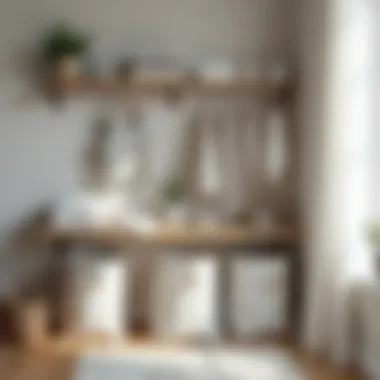 A neatly organized space with various laundry bags ready for use.