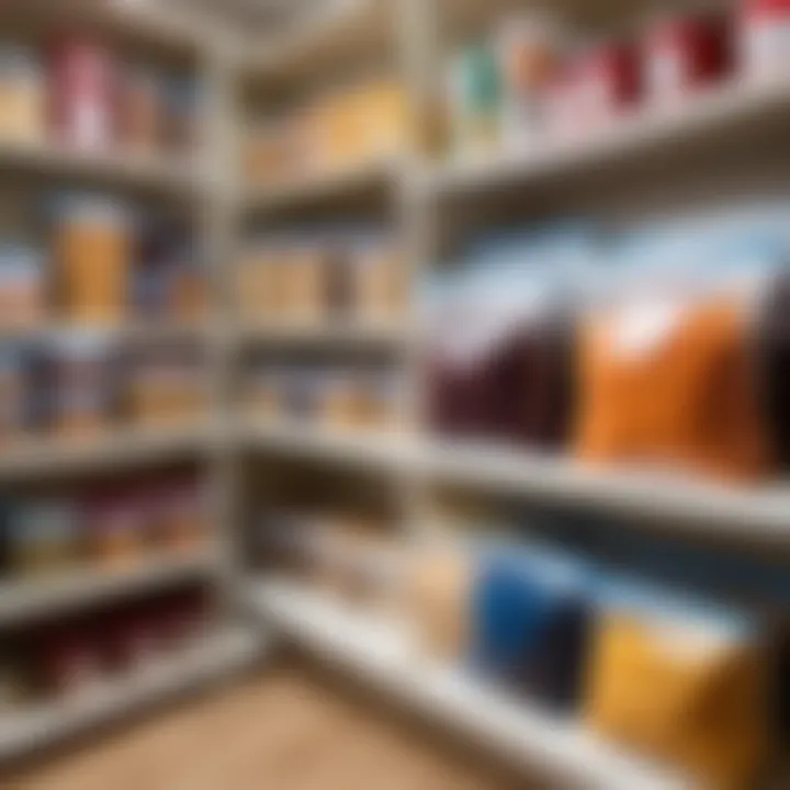 Organized storage using zip-lock bags in a pantry