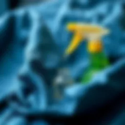 Oxygen-based stain removers in action on fabric