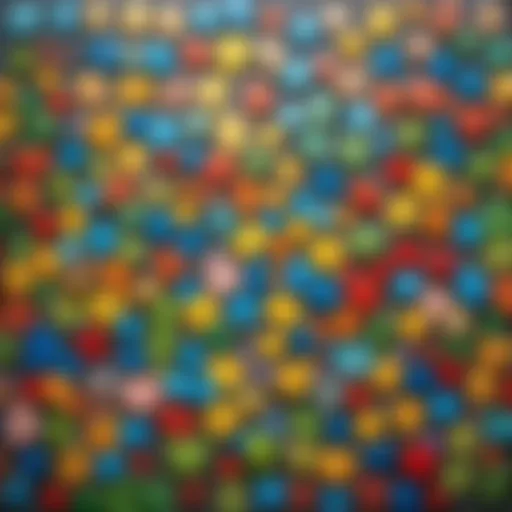 Colorful children's puzzles displayed on a table