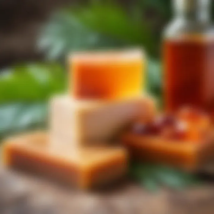 Variety of palm oil soap products and their uses