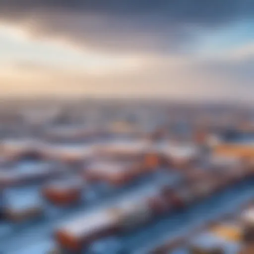 Panoramic view of the city of Pervouralsk showcasing its industrial landscape