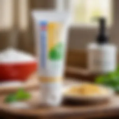 Close-up of ingredients in President children's toothpaste