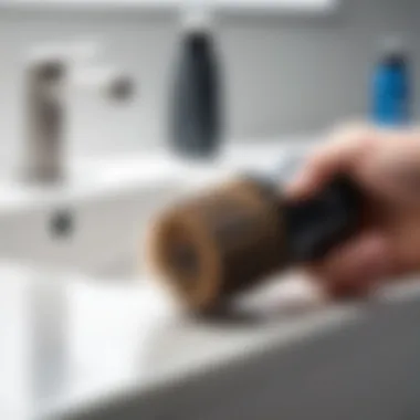 Best Practices for Using Lint Brushes Effectively Demonstrating proper lint brush usage