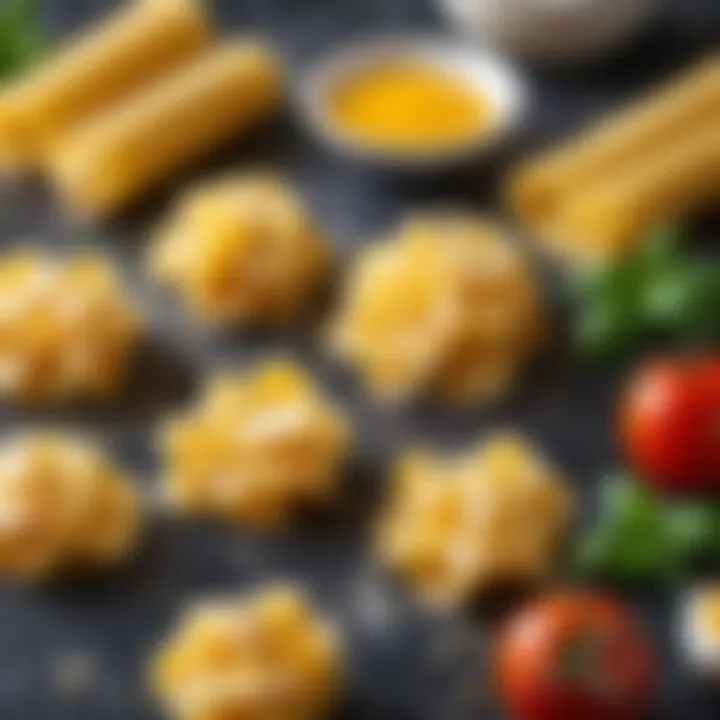 A detailed look at the ingredients of Rollton egg pasta showcasing its quality