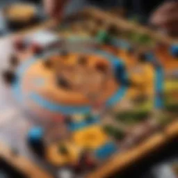 Engaging gameplay of a large board game