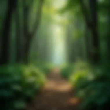 A pathway through a forest illustrating self-discovery