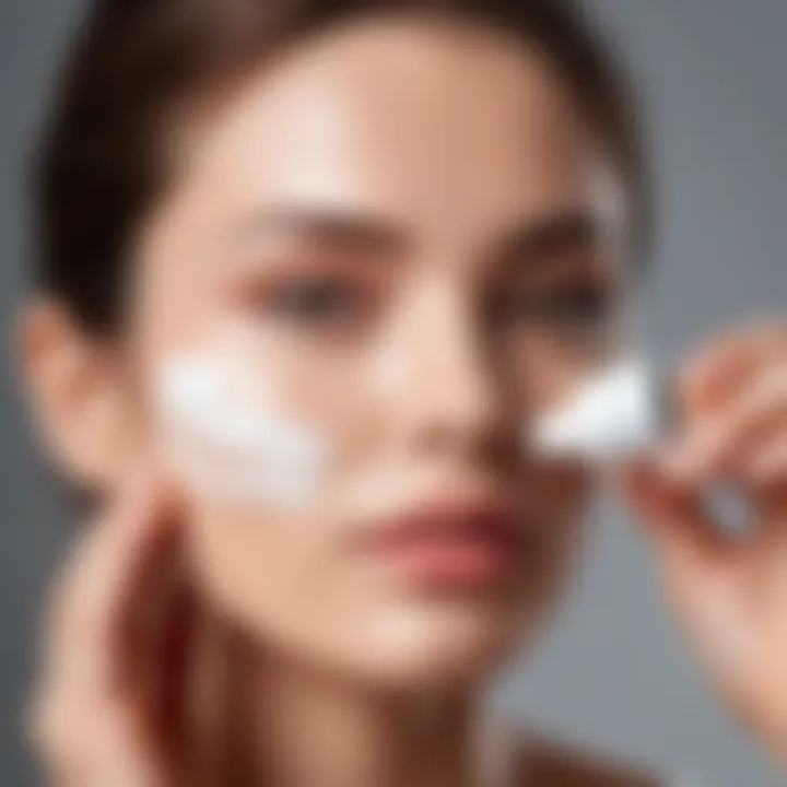 User applying Sendo Cream on face