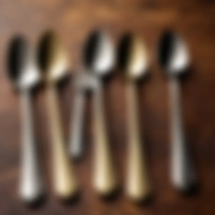 Variety of unique designs for spoon and fork sets