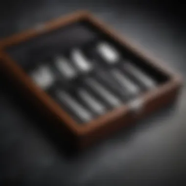 The Elegance of Cutlery Storage Elegant cutlery set in a stylish case